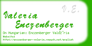 valeria enczenberger business card